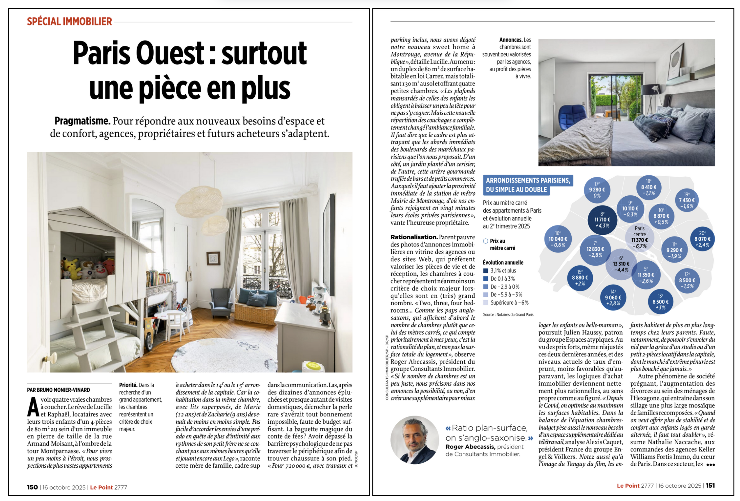 Le Point spécial Immobilier octobre Nous sommes cités dans Le Point Consultants Immobilier